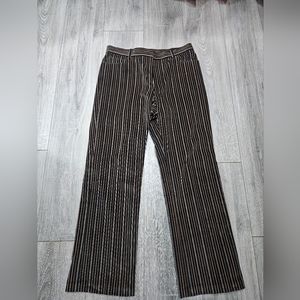 🛍 Elements G velvet striped dress pants Size 10 P